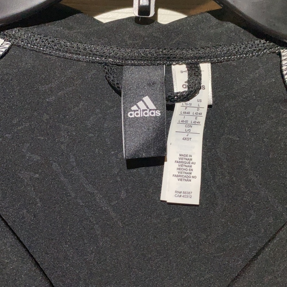 *Lightly Used* Adidas Performance Jacket Black W/… - image 2